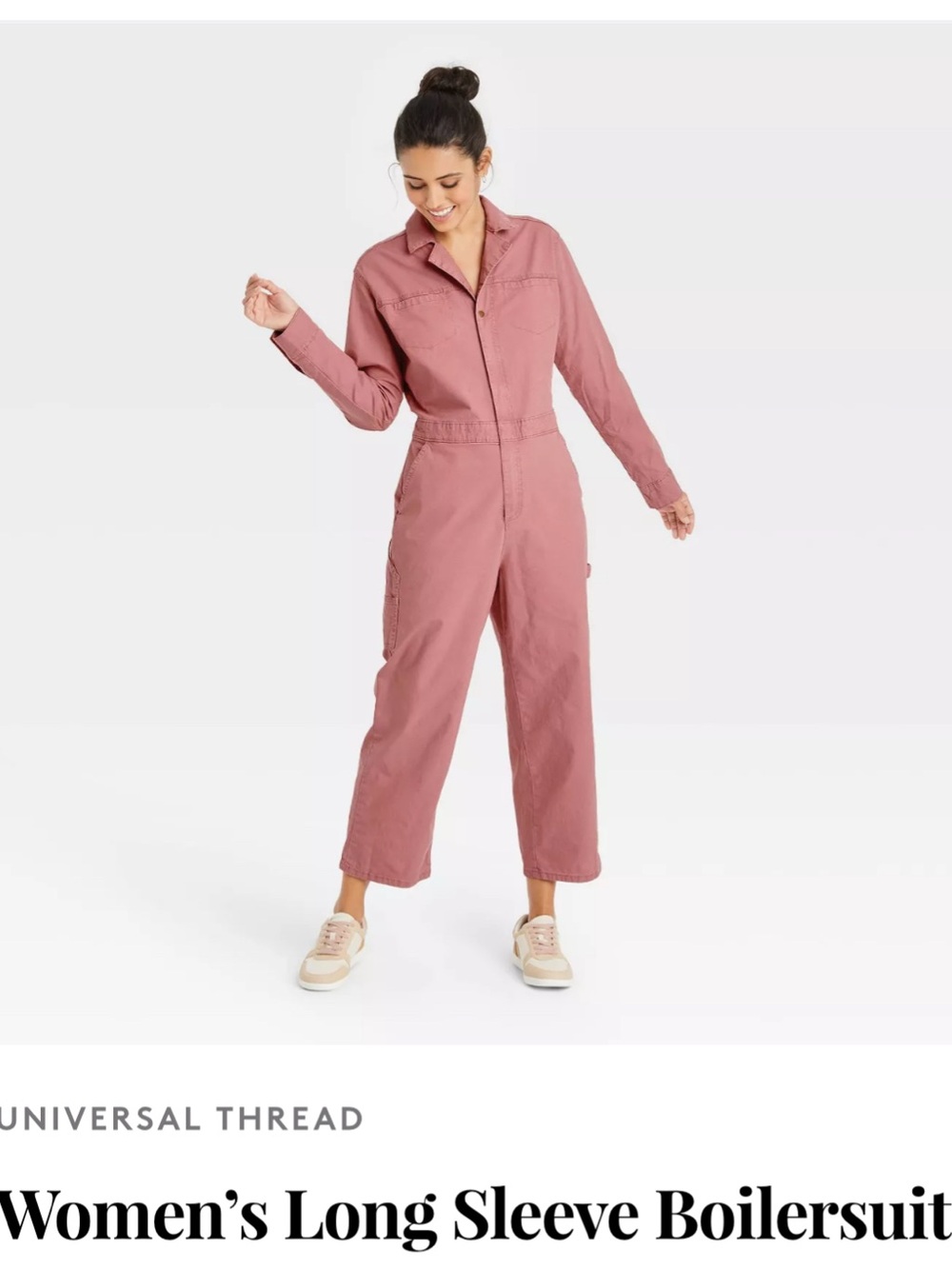 Universal Thread Dusty Rose Utility Boilersuit Jumpsuit